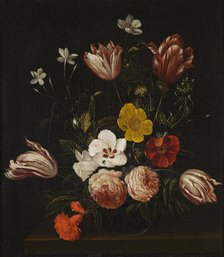 Bouquet of Flowers, 2nd half of 17th century. Creator: Unknown.