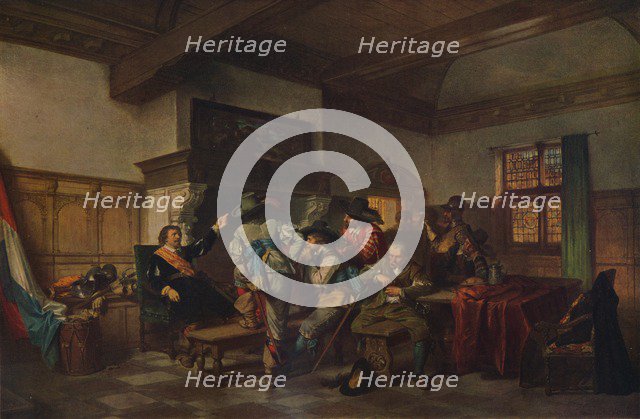 'The Warrior's Story', c1861, (1938). Artist: Herman Frederik Carel Ten Kate.