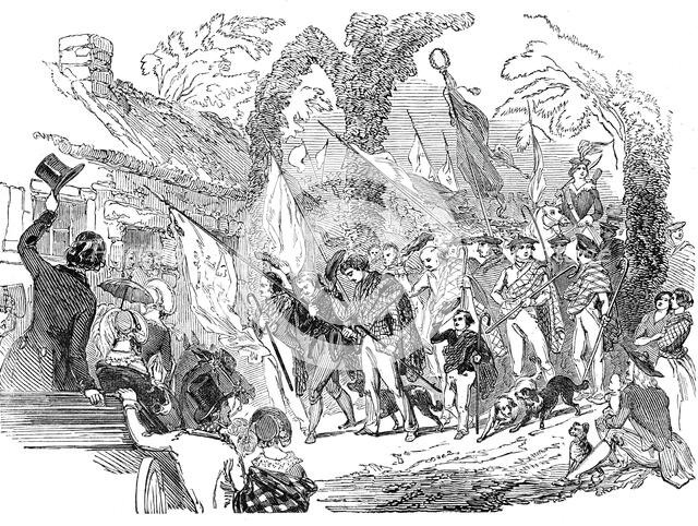 Procession of shepherds, 1844. Creator: Unknown.