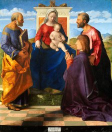Madonna and Child Enthroned with Saints and Donor, 1505.  Creator: Giovanni Bellini.