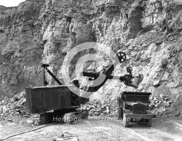 Steetley limestone quarry, Kadeby, Doncaster, South Yorkshire, 1955. Artist: Michael Walters