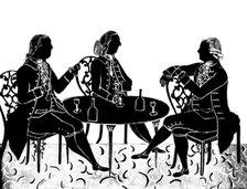 'The Messrs Hostayn and the Reverend R Wood', (1912). Artist: Unknown