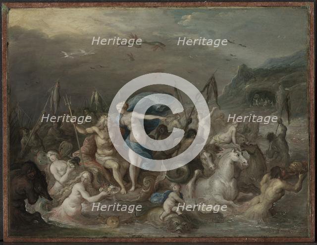 The Triumph of Neptune and Amphitrite, 1630s. Creator: Frans Francken (Flemish, 1581-1642).