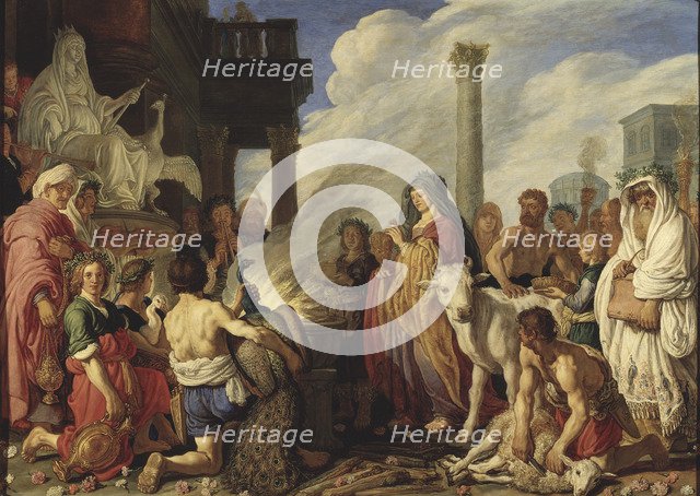 Dido's sacrifice to Juno, 1630.