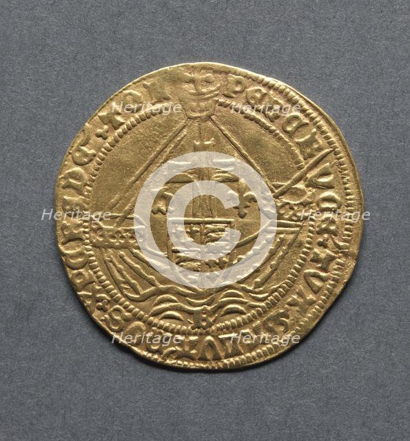 Noble (obverse), 1470-1471. Creator: Unknown.