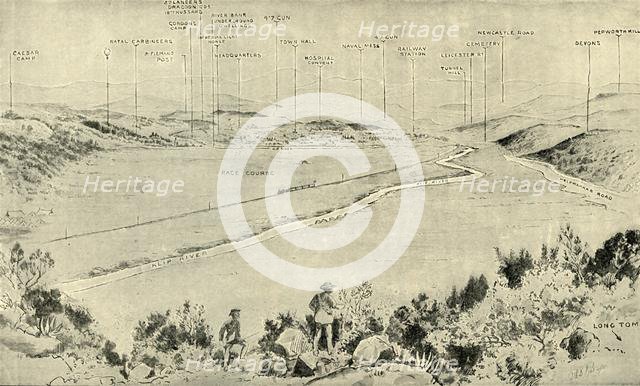 'The Siege of Ladysmith, Jan . 1900. View from Bulwana Hill', 1900. Creator: George Lynch.