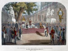 The opening by Queen Victoria of the Industrial Palace in Hyde Park, May 1st 1851 Artist: Unknown