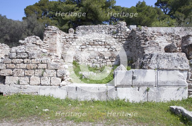 The baths at Epidauros, Greece. Artist: Samuel Magal