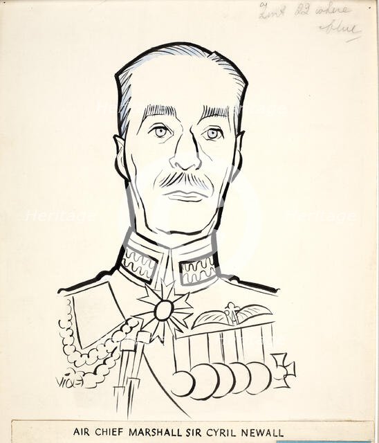 Air Chief Marshal Sir Cyril Newall, 1st Baron Newall, between 1939 and 1946. Creators: Central Office of Information, Victor Weisz.