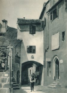 A quiet street, Merano, South Tyrol, Italy, 1927. Artist: Eugen Poppel.
