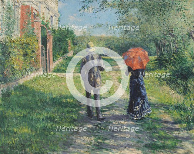 Chemin montant, 1881. Creator: Caillebotte, Gustave (1848-1894).