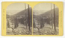 Cañon, Valley of the Conejos River, looking south from vicinity of "Lost Lakes", 1874. Creator: Tim O'Sullivan.