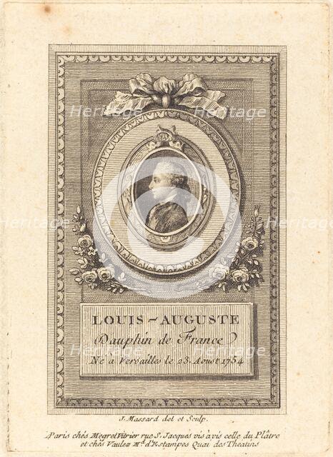 Louis-Auguste, Dauphin of France. Creator: Jean-Baptiste-Raphael-Urbain Massard.