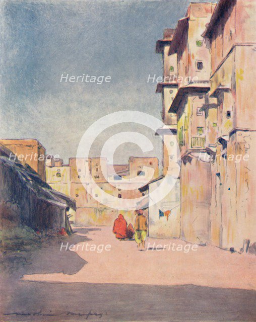 'A Street in Jeypore', 1905. Artist: Mortimer Luddington Menpes.