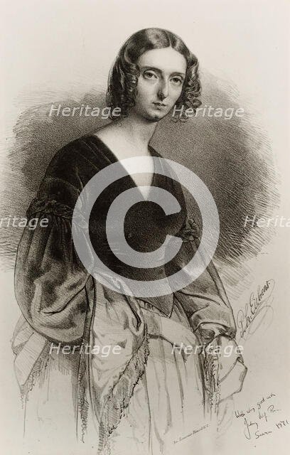 Portrait of Jane Wilhelmina Stirling (1804-1859), 1842. Creator: Eichens, Philipp Hermann (1813-1886).
