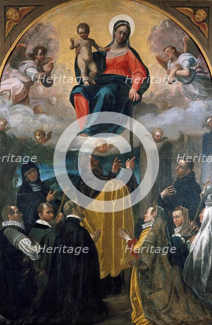 Madonna of the Holy Belt (Madonna della cintura), c.1600-1605. Creator: Cavagna, Giovan Paolo (1550-1627).