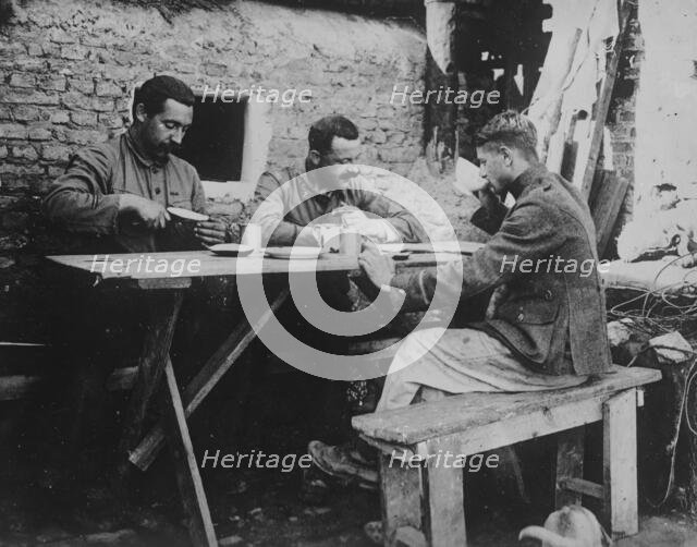 Belgian Signal post, between c1915 and 1918. Creator: Bain News Service.