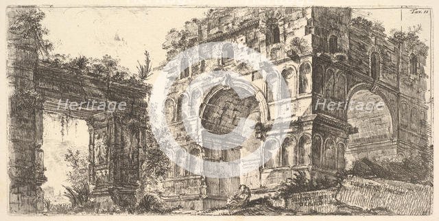 Plate 11: Temple of Janus (Tempio di Giano) from the series 'Antichita Romana', ca. 1748. Creator: Giovanni Battista Piranesi.