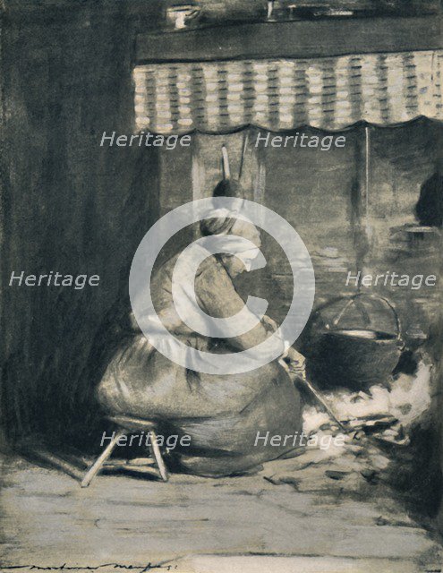 'An Old-Fashioned Hearth', 1903. Artist: Mortimer L Menpes.