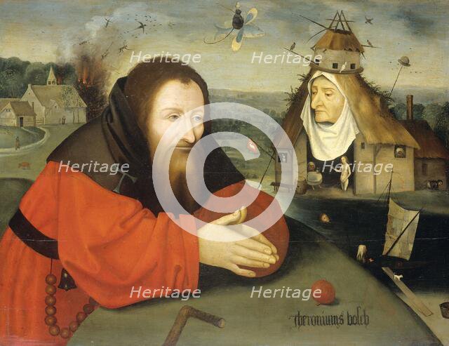 The Temptation of St Anthony, c.1550-c.1600. Creator: Jheronimus Bosch (manner of).