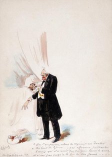 The Panama Canal: Dr Cornelius Herz, having fled France to escape the results of his..., 1897. Creator: HS Robert.