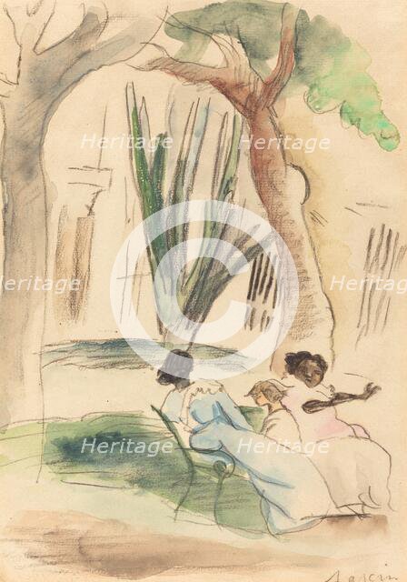 Nannies with a Child, 1917. Creator: Jules Pascin.