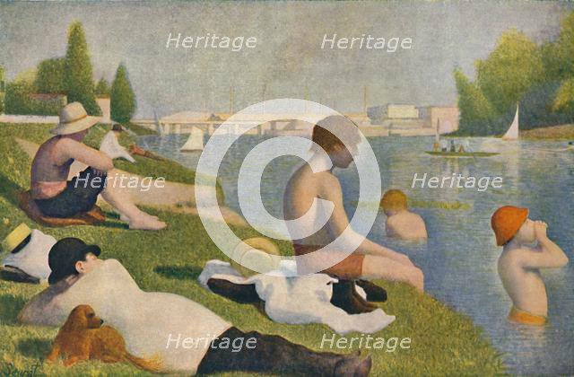 'La Baignade', (Bathers at Asnieres), 1884, (1937). Creator: Georges-Pierre Seurat.