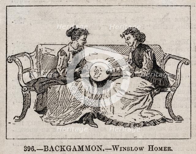 Backgammon. Creator: Winslow Homer (American, 1836-1910).