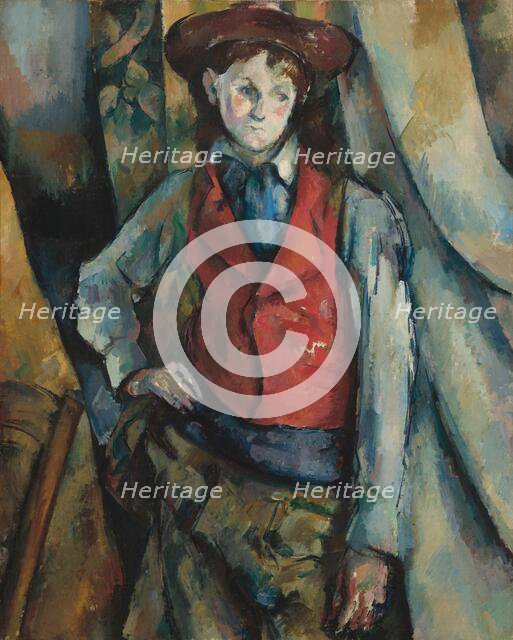 Boy in a Red Waistcoat, 1888-1890. Creator: Paul Cezanne.