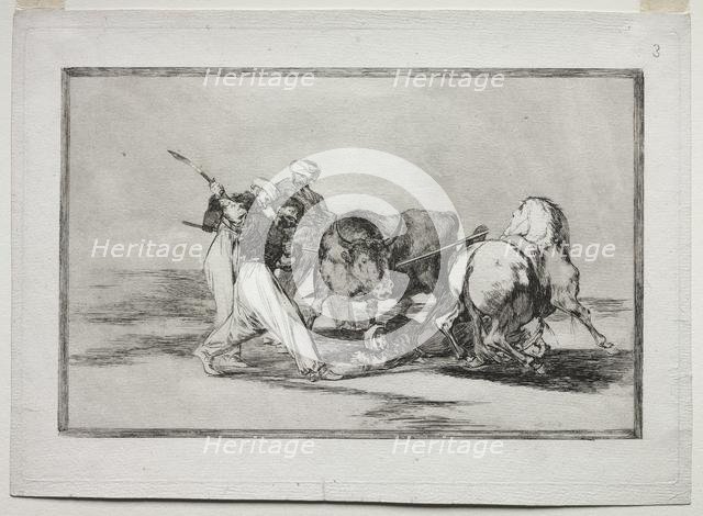 The Moors Settled in Spain, Giving Up the Superstitions of the Koran, Adopted this Art..., 1815-1816 Creator: Francisco de Goya (Spanish, 1746-1828).