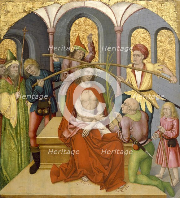 Altarpiece with the Passion of Christ: Christ Mocked, c1480-1495. Creator: Unknown.
