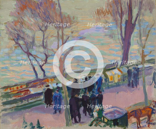 Banks of the Seine, 1912. Creator: Magnus Enckell.