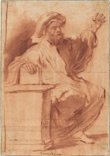 Seated Prophet. Creator: Guercino.