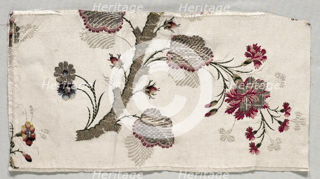 Textile Fragment, 1760-1780. Creator: Unknown.