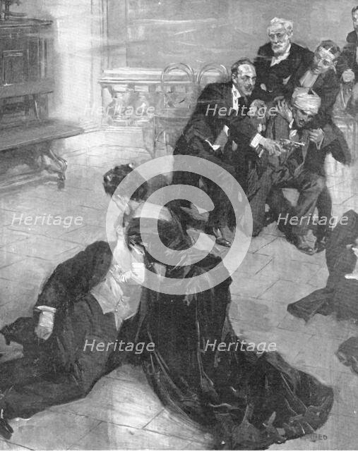 Political Assassination in England!: the Murder of Sir Curzon Wyllie..., 1909. Creators: Unknown, Cyrus Cuneo.