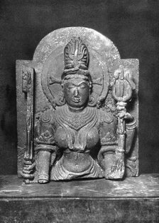 Devi sculpture, Western India, c900 AD, (1929). Artist: Unknown