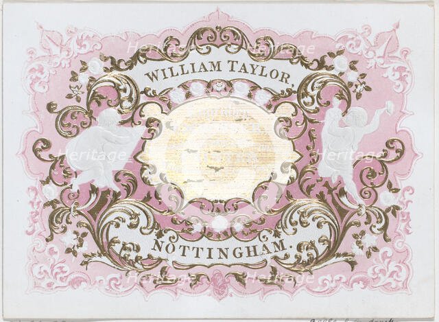 Trade Card for William Taylor, Engraver, Embosser & Printer, 19th century., 19th century. Creator: Anon.