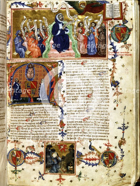 Page of 'Lo Crestià' by Francisco de Eiximenis, religious writing in Catalan from 14th century.