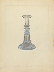 Candlestick, c. 1940. Creator: John Dana.