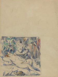 Waking Up [verso], c. 1880. Creator: Paul Cezanne.