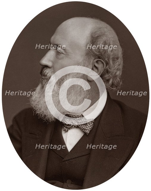 Sir John Gilbert, RA, President of the Society of Painters in Water-Colours, 1877.Artist: Lock & Whitfield