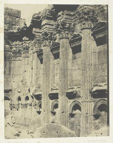 Temple De Jupiter à Baalbeck (Héliopolis, Intérieur Du Naos; Syrie, 1849/51, printed 1852. Creator: Maxime du Camp.