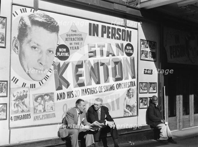 Portrait of Stan Kenton and Bob Gioga, 1947 or 1948. Creator: William Paul Gottlieb.