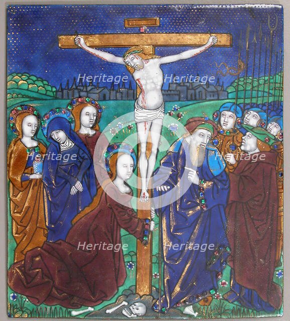 Plaque with the Crucifixion, French, 16th century. Creator: Unknown.