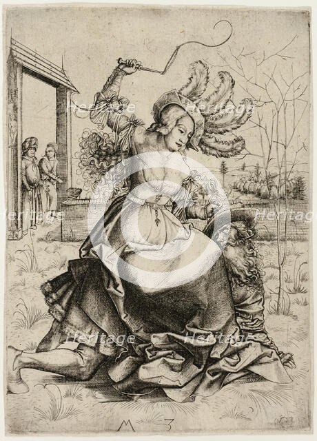 Aristotle and Phyllis, c. 1500. Creator: Master MZ.