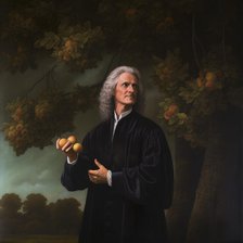 AI IMAGE - Portrait of Sir Isaac Newton, 1660s, (2023). Creator: Heritage Images.
