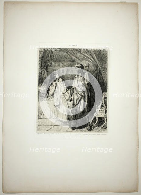 Have you pray'd tonight, Desdemona?, plate twelve fom Othello, 1844. Creator: Theodore Chasseriau.