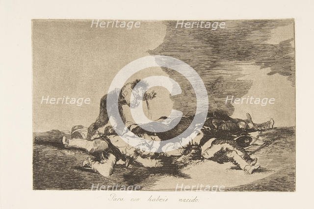 Plate 12 from "The Disasters of War' (Los Desastres de la Guerra): 'This ..., 1810 (published 1863). Creator: Francisco Goya.