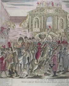 The proclamation of peace at Temple Bar, London, 29 April 1802. Artist: Anon