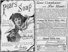 Advertisement for Pears' Soap, 1886. Artist: Unknown